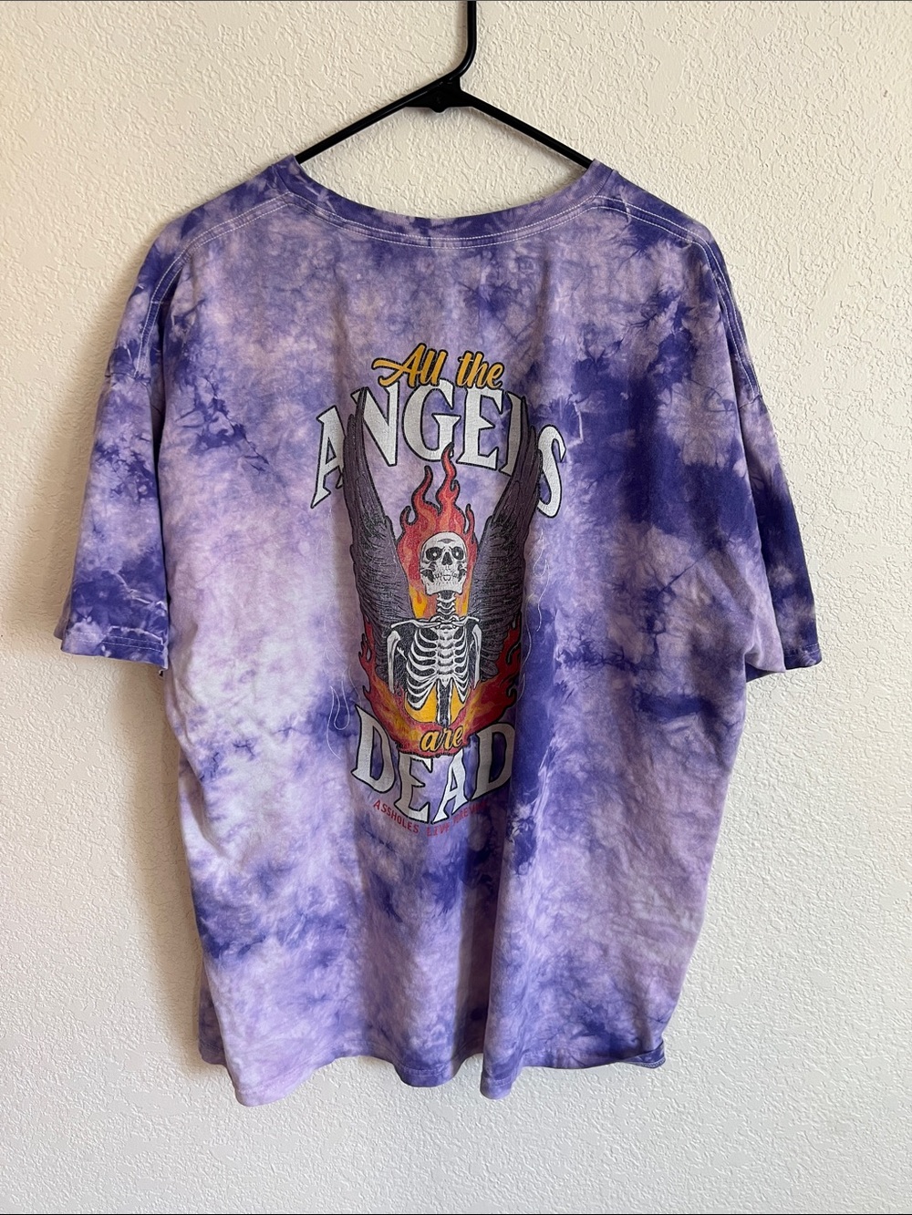 Assholes Live Forever All The Angels Are Dead Tie-dye Tee - Picture 3 of 4